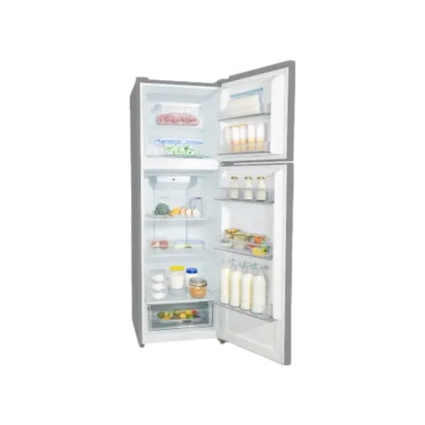 Heladera Enova No-Frost 370 L — Freezer superior, color gris