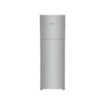 Heladera Enova No-Frost 370 L — Freezer superior, color gris