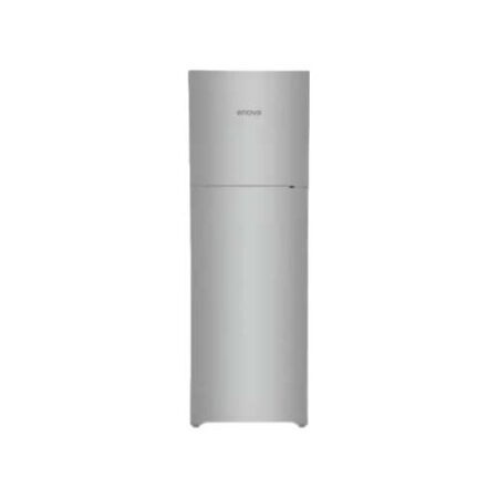 Heladera Enova No-Frost 370 L — Freezer superior, color gris