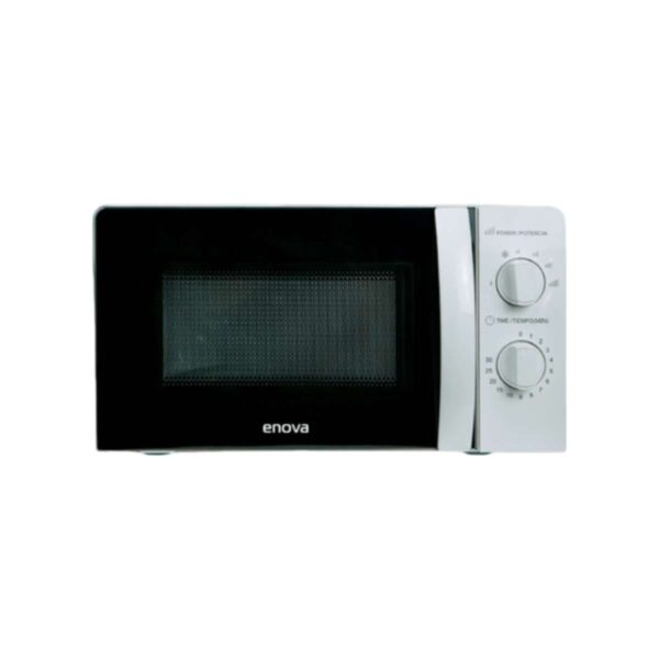 Microondas Enova ME2010 – 20 L, Blanco (Panel mecánico, 1100 W)