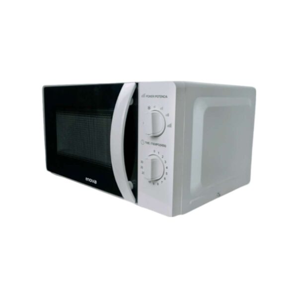 Microondas Enova ME2010 – 20 L, Blanco (Panel mecánico, 1100 W)