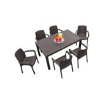 Mesa Indonesia con Tapa Plástica 1.50x90 cm