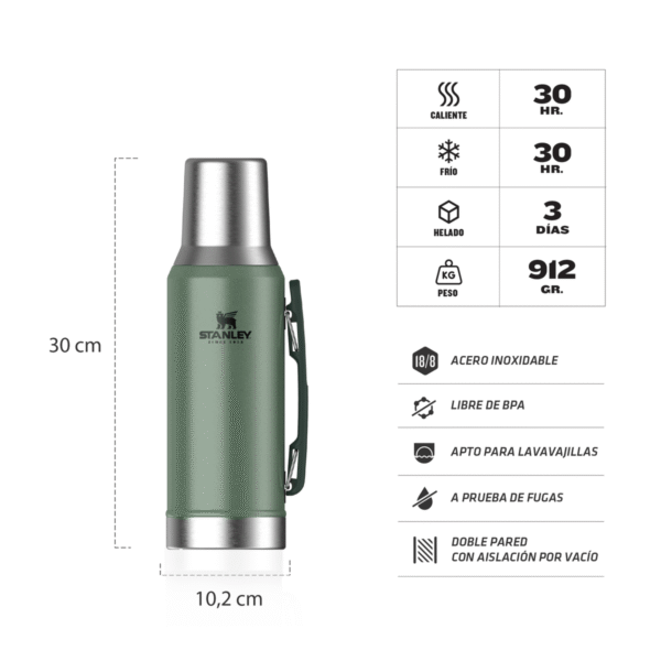 Termo Stanley 1.2 Lt Mate System Verde