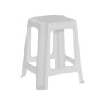 Banqueta Garden Life acero blanco