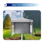 Gazebo Waggs 3x3 mts camuflado gris con paredes