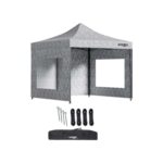 Gazebo Waggs 3x3 mts camuflado gris con paredes