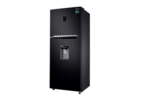 Heladera Samsung negra 396 litros con dispenser, No Frost e Inverter