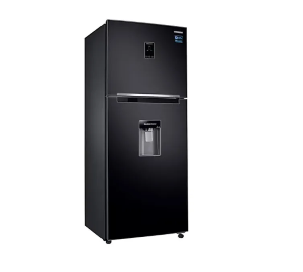 Heladera Samsung negra 396 litros con dispenser, No Frost e Inverter