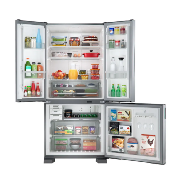 Heladera Whirlpool 554 litros inoxidable Inverter