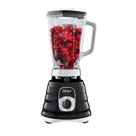 Licuadora Oster negra 700W jarra de vidrio 1.25L