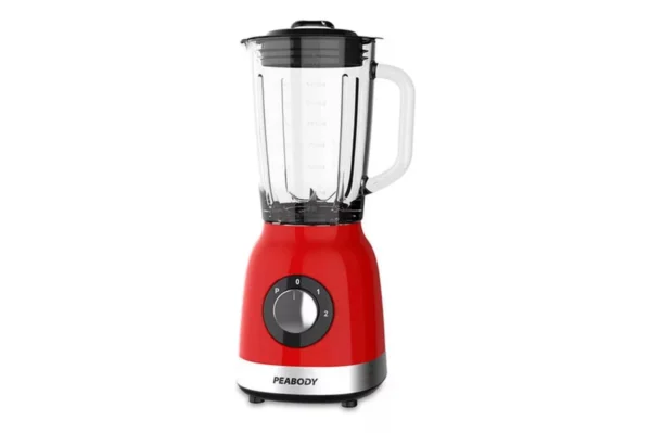 Licuadora Peabody roja 800W jarra de vidrio 1.75L
