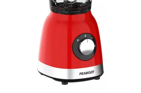 Licuadora Peabody roja 800W jarra de vidrio 1.75L