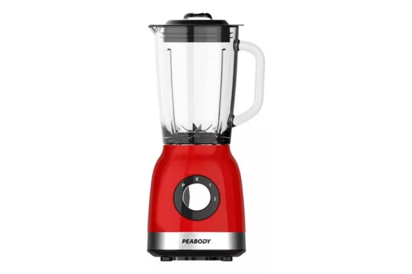 Licuadora Peabody roja 800W jarra de vidrio 1.75L