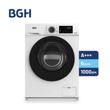 Lavarropa BGH 6 Kg 1000RPM Blanco Inverter
