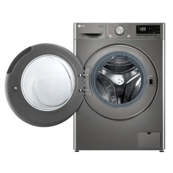 Lavarropa LG 10 Kg 1400RPM Silver ThinQ