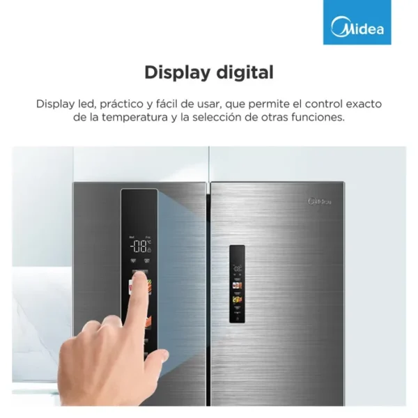 Heladera Midea No frost 458 Lts Inox