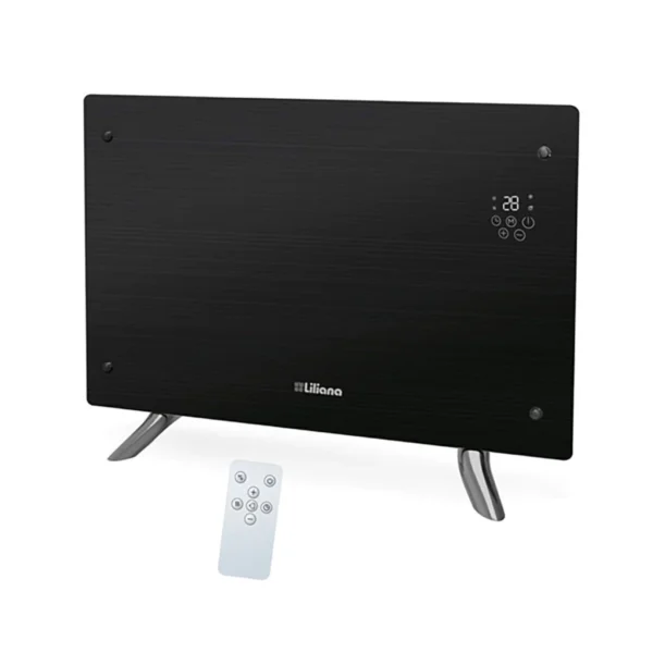 Calefactor Liliana Vidrio Negro 1200/2200W