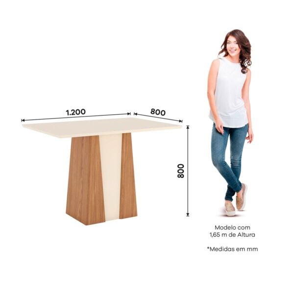 Mesa Orus 1.20x0.80 Nature/Off White