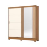 Placard 2 Puertas Corredizas Cinamomo / Off White