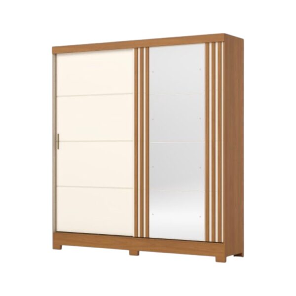 Placard 2 Puertas Corredizas Cinamomo / Off White