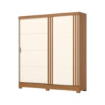 Placard 2 Puertas Corredizas Cinamomo / Off White