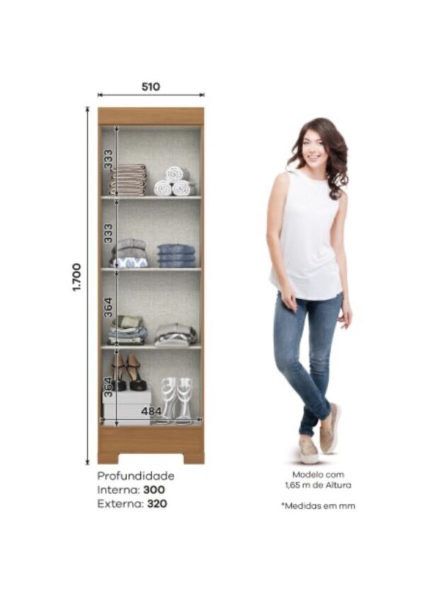 Placard Multiuso 2 Puertas Cinamomo / Off White
