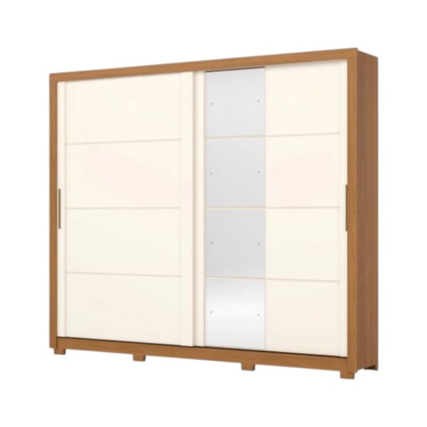 Placard Palace 2 Puertas Corredizas Cinamomo / Off White