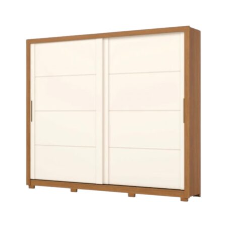 Placard Palace 2 Puertas Corredizas Cinamomo / Off White