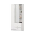 Armario Multiuso 2 Puertas 3 Cajones Blanco