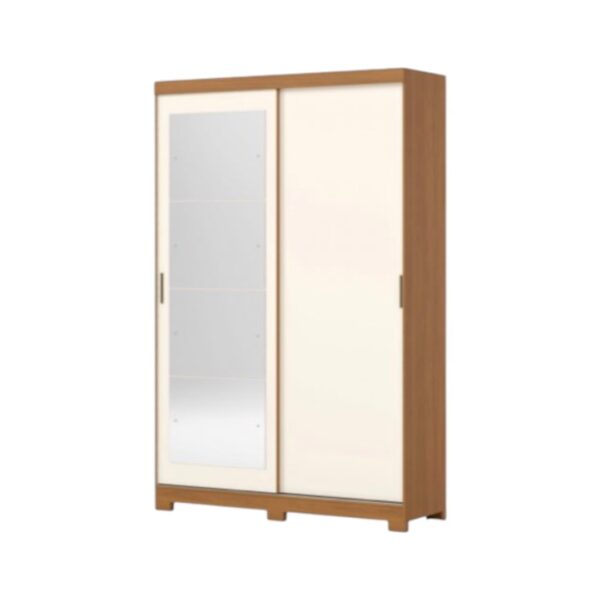 Placard Lucca 2 Puertas Corredizas Cinamomo / Off White Avela