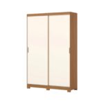Placard Lucca 2 Puertas Corredizas Cinamomo / Off White Avela