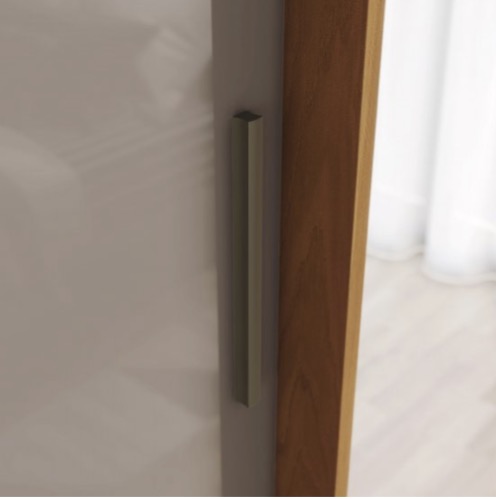 Placard Lucca 2 Puertas Corredizas Cinamomo / Off White Avela