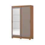 Placard Lucca 2 Puertas Corredizas Cinamomo / Off White Avela